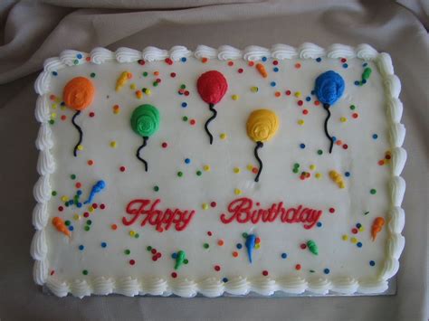 Balloon Birthday Cake Balloon Birthday Cakes Cake Designs Birthday Sheet Cake Designs