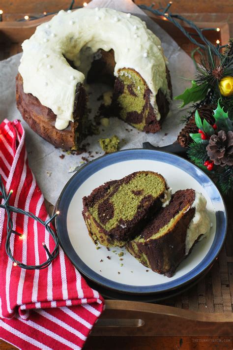 So in case you have forgotten to soak dry fruits this year for christmas cake then rum bundt cake recipe could be your last minute savior. Chocolate Matcha Bundt Cake Recipe