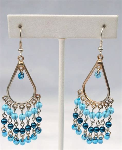 Items Similar To Long Turquoise Chandelier Earrings On Etsy