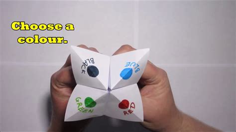 Easy Origami Fortune Teller Youtube