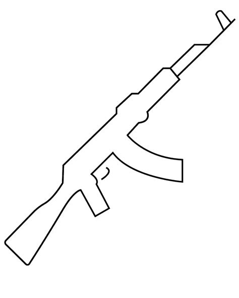 How To Draw Ak 47