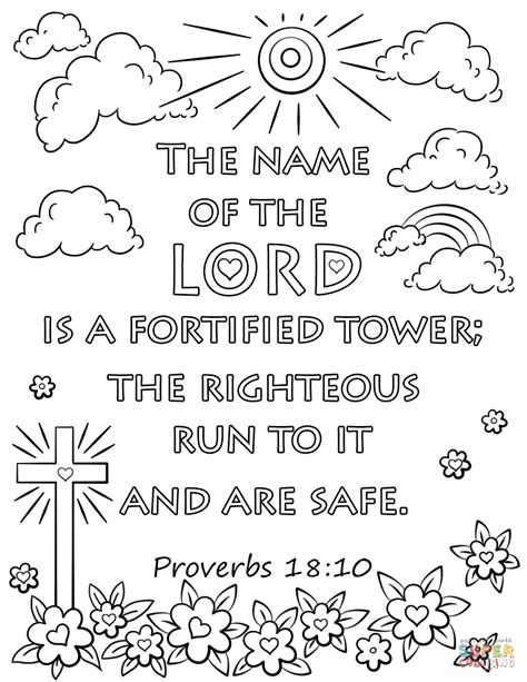 The Name Of The Lord Is A Fortified Tower The Righteous Run To It And