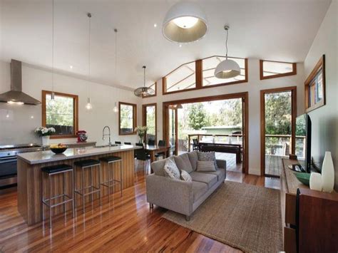 When you are picking a. High ceiling in living/kitchen area | House design, House ...