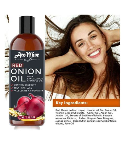 Aromine Red Onion Oil For Hair Growth Anti Dandruff Oil 300 Ml Pack