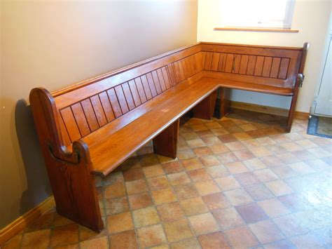 Church Pew Corner Seating Area | Thomas Barnes Furniture