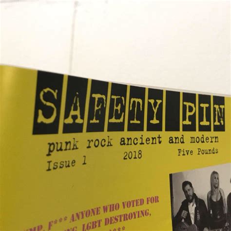 Safety Pin Punk Rock Magazine Sheffield