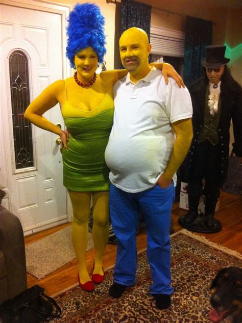 Homer And Marge From The Simpsons Halloween Costume Funny Couple