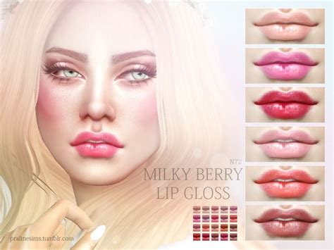 Pralinesims Milky Berry Lip Gloss N72 Berry Lip Gloss