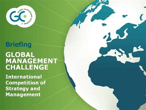 Briefing Of The Global Management Challenge English Version Youtube