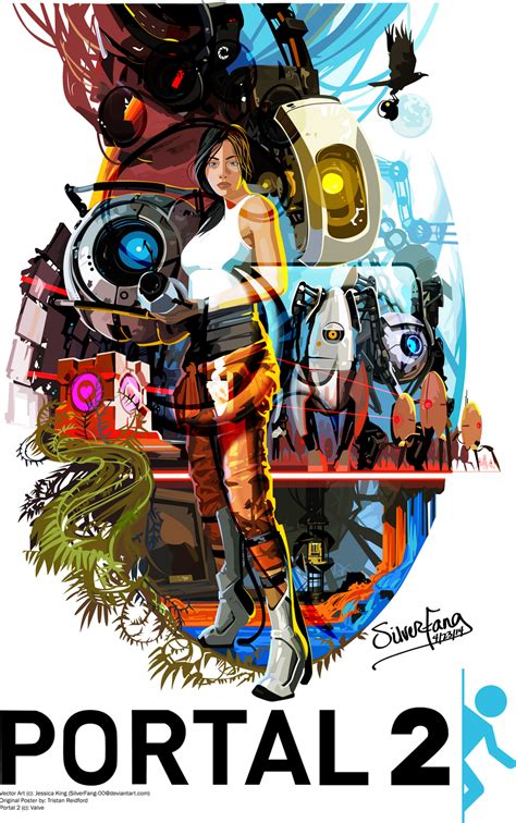 Portal 2 Fanart Vector Poster By Silverfang 00 On Deviantart Free
