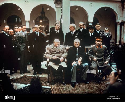 Yalta Conference February 1945 British Prime Minister Winston