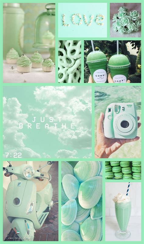 Green Aesthetic Wallpaper Collage Mint Green Wallpaper Iphone Iphone