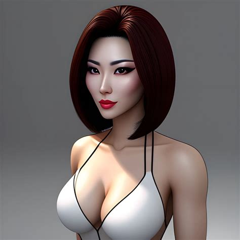 asian girl sexy beautiful face sharp rendering realistic ex arthub ai