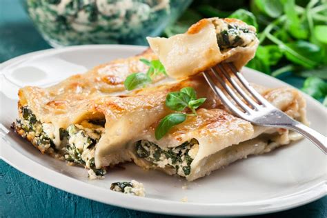 Cannelloni mit Spinat und Ricotta