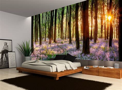 Forest Trees Plants Nature Floral Wall Mural Photo Wallpaper Giant Wall