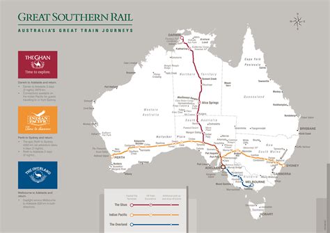 Great Southern Rail Route Map