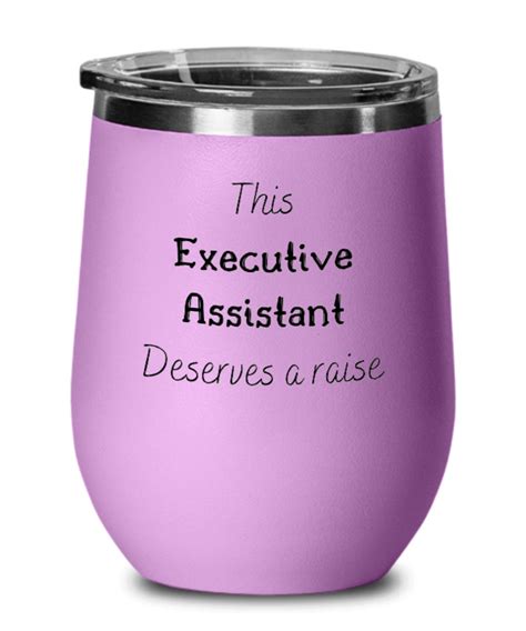 Executive Assistant Wine Glass Office Assistant Wine Glass Etsy