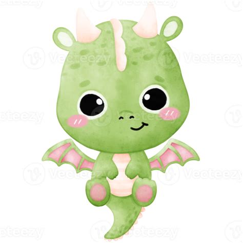 Cute Green Dragon Dragon 31394374 Png