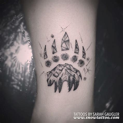 "Custom Spirit Animal Bear Tattoo" By Sarah Gaugler 💜 - www.snowtattoo