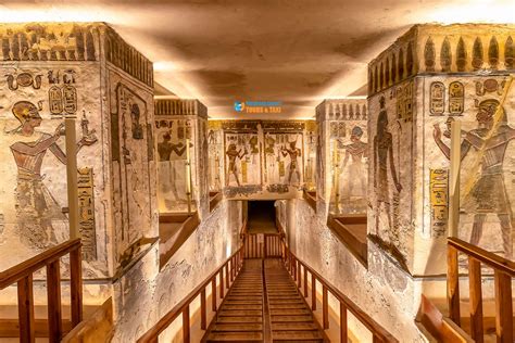 Ramesses Vi Tomb Ceiling In Valley Of The Kings Luxor Egypt
