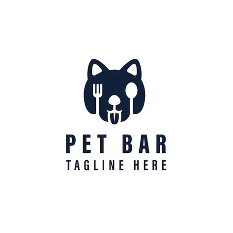 Premium Vector Pet Bar Logo Design For Pet Shop Or Label For Pet Food
