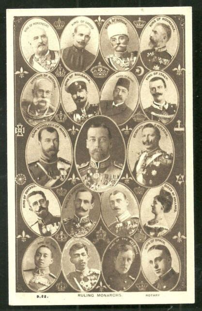 19 Kings Rulers Monarchs Siam Russia Turkey Royalty Ca 1910 Ebay