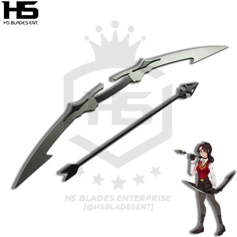 Cinder Fall Bow Arrow Sword In Just 121 Spring Steel And D2 Steel Batt