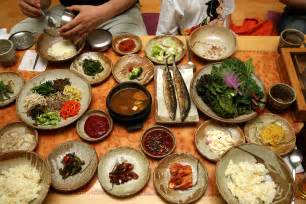 Filekorean Food Bibim Ssambap And Various Banchan 01 Wikipedia