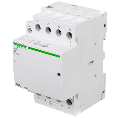 Schneider Acti9 40a 230v 3 Pole And Neutral 4 Nc Contactor A9c22740 Cef