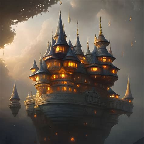 Magical Floating Castle Ai Generated Artwork Nightcafe Creator