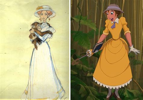 25 Disney Characters Compared To Their Original Concept Art Demilked