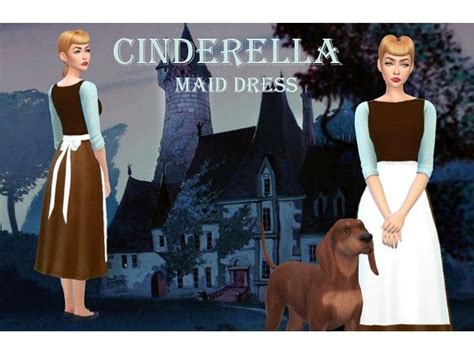 The Sims 4 Cinderella Maid Dress By Stardustsims4 Sims 4 Dresses