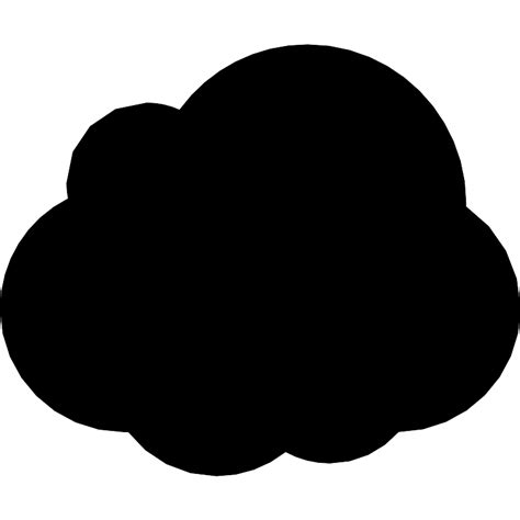 Dark Cloud Shape Vector Svg Icon Svg Repo