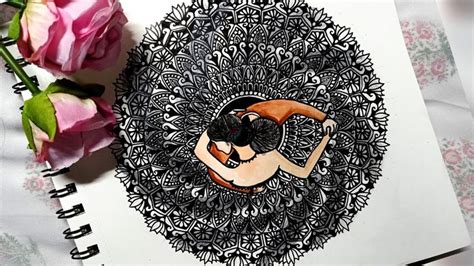 Dancing Couple Mandala Art Step By Step 3d Mandala Art Mandala