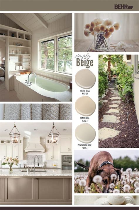 From bold greens to calming shades of brown, these new. Simply Beige Color Palette | Colorfully BEHR | Light beige ...