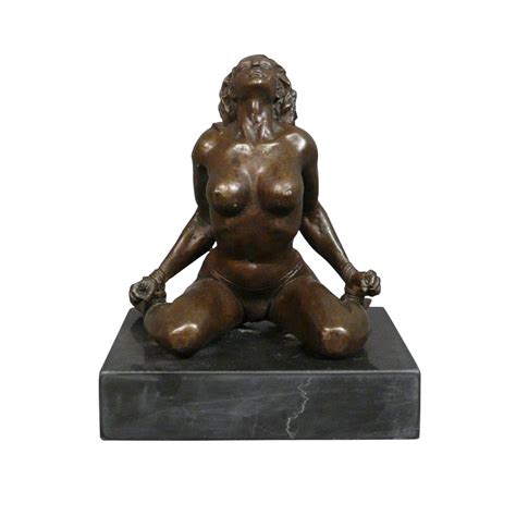 Sculpture En Bronze Rotique D Une Femme Pieds Et Mains Li S