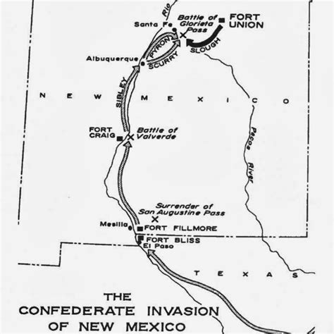 Confederate Invasion Of New Mexico American Civil War February