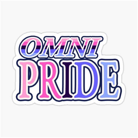 Omni Pride Omni Pride Flag Omnisexual Pride Sticker For Sale By Zee