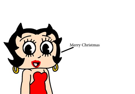 Betty Boop Wishing Merry Christmas By Ultra Shounen Kai Z On Deviantart
