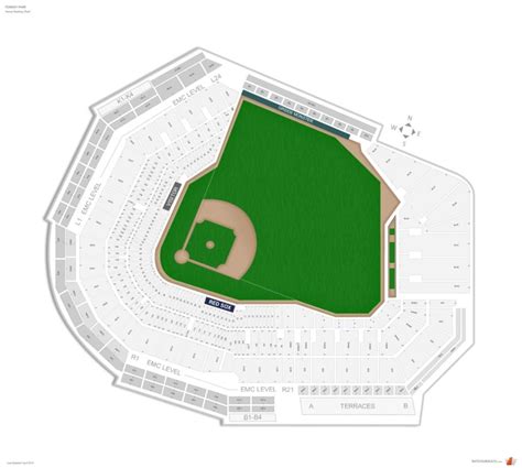 Kauffman Stadium Seating Chart With Rows Seating Charts The