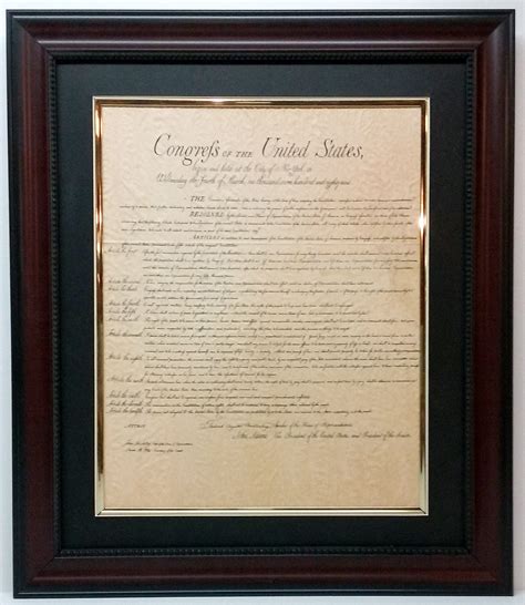 Large United States Constitution Framed Display 24x33 Inches Etsy