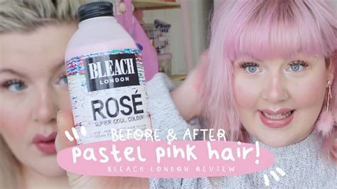 Dying My Hair Pastel Pink Bleach London Rose Review Before And After