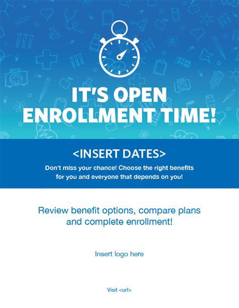 Benefits Open Enrollment Flyer Template