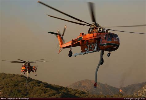 Sikorsky S 64 Helicopter Los Angeles County Fire Department