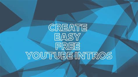 Create Cool Youtube Intros In 5 Minuteswatch Till End For Results