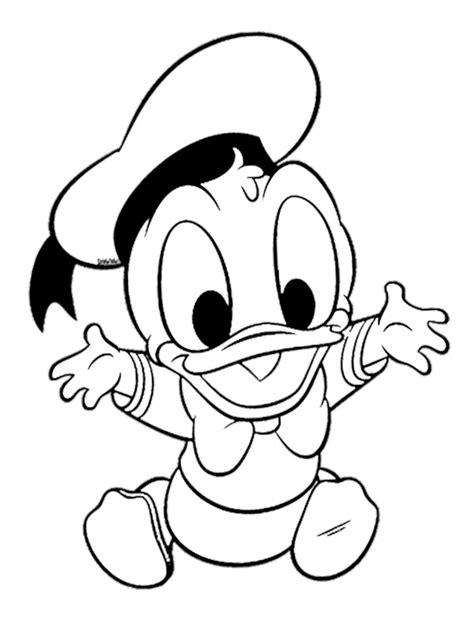 Baby Donald Duck Coloring Page