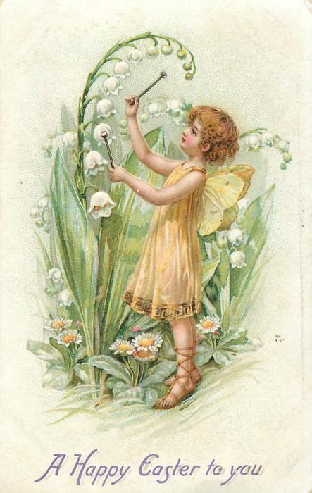 A Happy Easter To You Fairy Plays Music On Lily Of The
