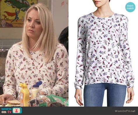 Pennys White Floral Sweater On The Big Bang Theory Fashion Tv