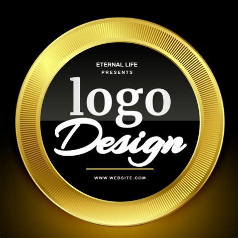 Gold Ring Logo Design Template Free Postermywall