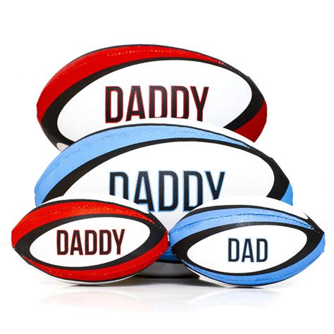 Daddys Rugby Ball By We Print Balls